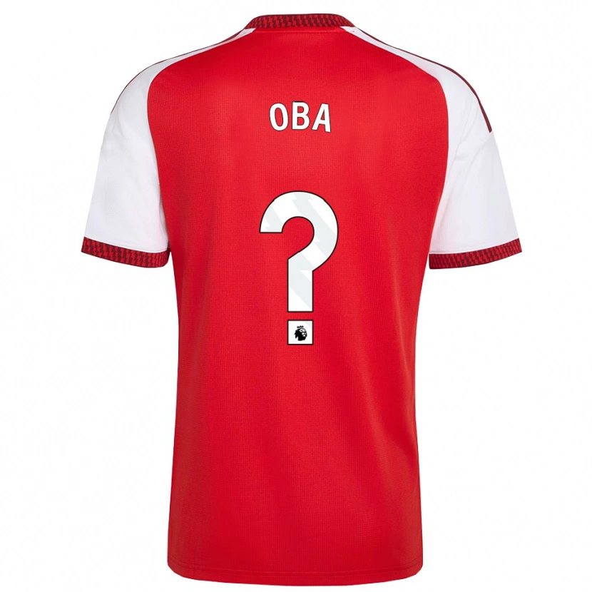 Danxen Niño Camiseta Jayden Oba #0 Rojo Blanco Negro 1ª Equipación 2026/27 La Camisa