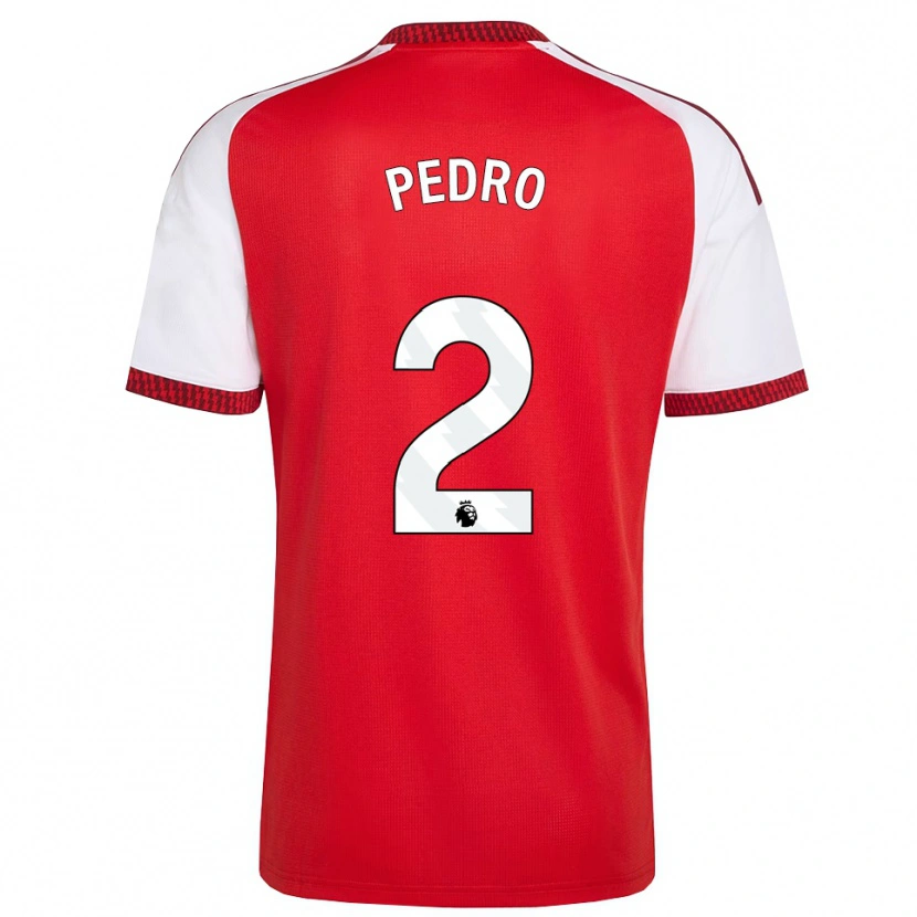 Danxen Niño Camiseta Angelinou Pedro #2 Rojo Blanco Negro 1ª Equipación 2026/27 La Camisa