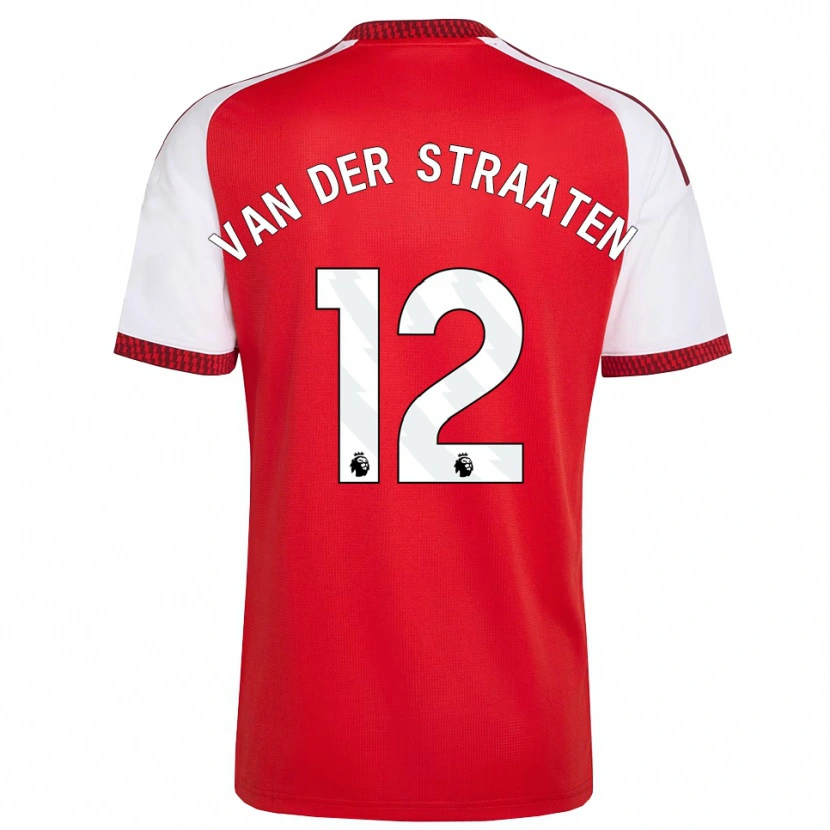 Danxen Niño Camiseta Zachary Van Der Straaten #12 Rojo Blanco Negro 1ª Equipación 2026/27 La Camisa