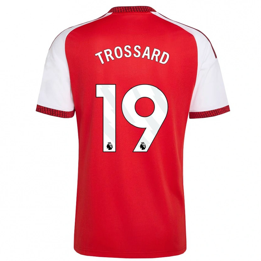 Danxen Niño Camiseta Leandro Trossard #19 Rojo Blanco Negro 1ª Equipación 2026/27 La Camisa