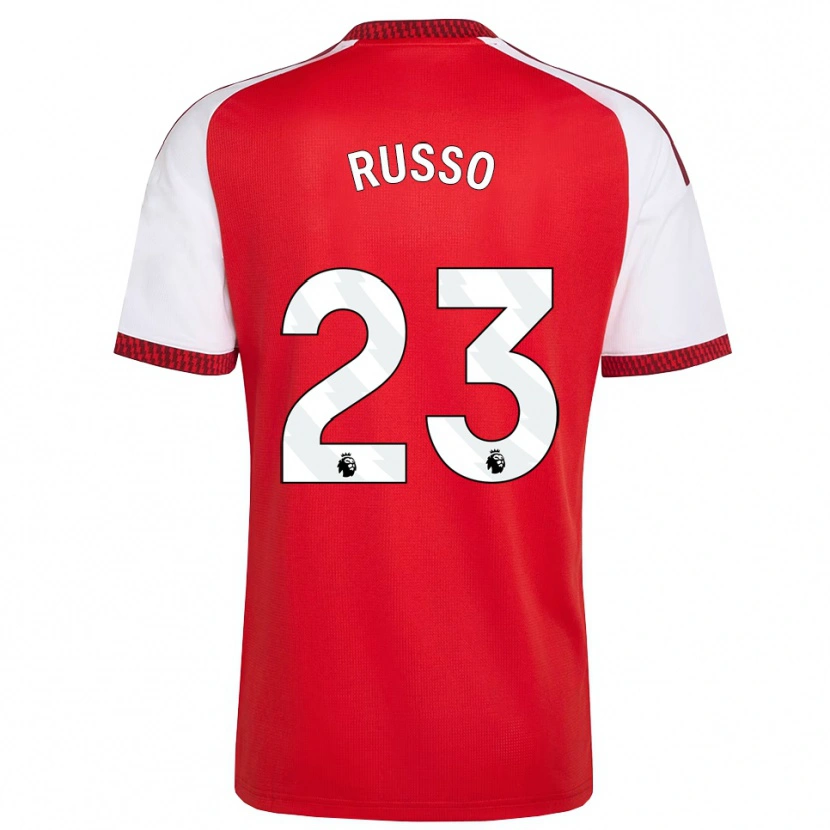 Danxen Niño Camiseta Alessia Russo #23 Rojo Blanco Negro 1ª Equipación 2026/27 La Camisa