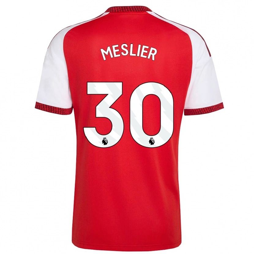 Danxen Niño Camiseta Illan Meslier #30 Rojo Blanco Negro 1ª Equipación 2026/27 La Camisa