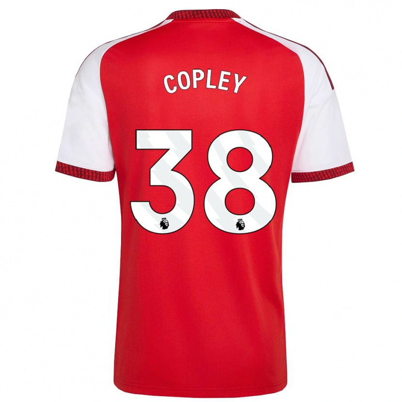 Danxen Niño Camiseta Louie Copley #38 Rojo Blanco Negro 1ª Equipación 2026/27 La Camisa