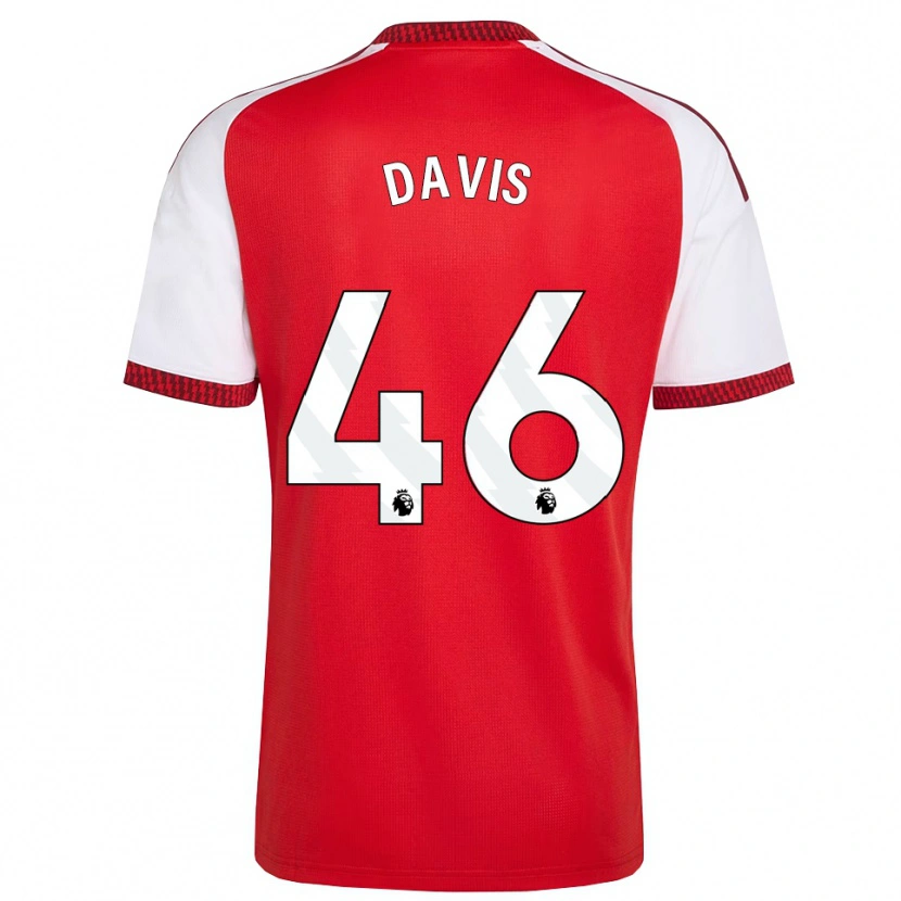 Danxen Niño Camiseta Timi Davis #46 Rojo Blanco Negro 1ª Equipación 2026/27 La Camisa