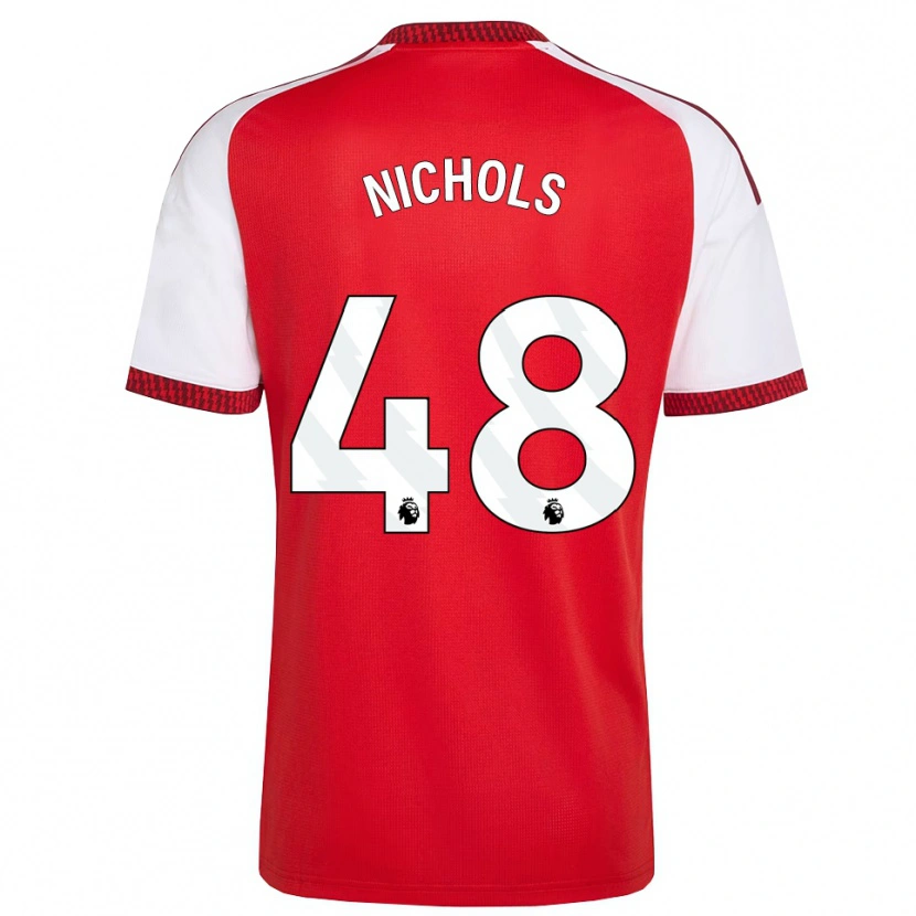 Danxen Niño Camiseta Josh Nichols #48 Rojo Blanco Negro 1ª Equipación 2026/27 La Camisa