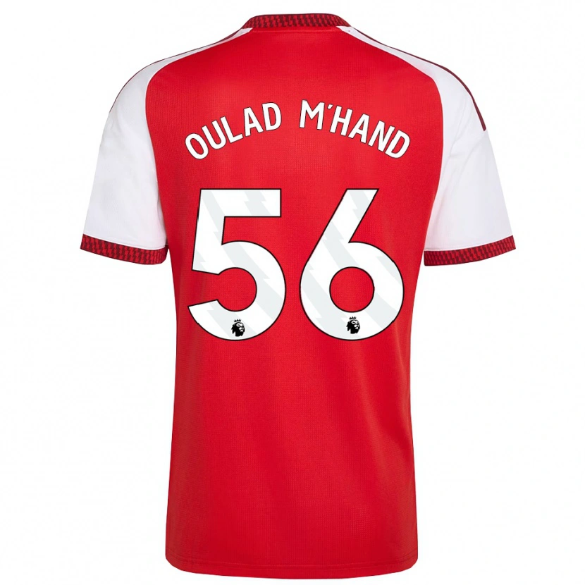 Danxen Niño Camiseta Salah-Eddine Oulad M'hand #56 Rojo Blanco Negro 1ª Equipación 2026/27 La Camisa