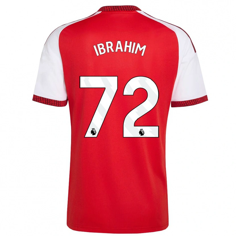 Danxen Niño Camiseta Ife Ibrahim #72 Rojo Blanco Negro 1ª Equipación 2026/27 La Camisa