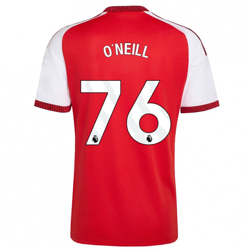 Danxen Niño Camiseta Ceadach O'neill #76 Rojo Blanco Negro 1ª Equipación 2026/27 La Camisa