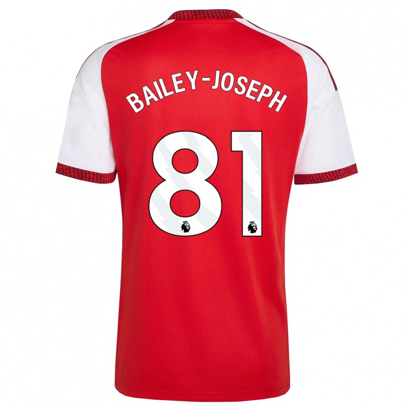 Danxen Niño Camiseta Brando Bailey-Joseph #81 Rojo Blanco Negro 1ª Equipación 2026/27 La Camisa