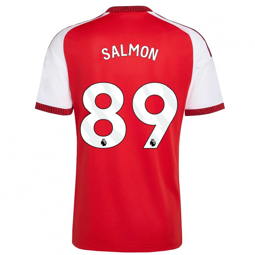 Danxen Niño Camiseta Marli Salmon #89 Rojo Blanco Negro 1ª Equipación 2026/27 La Camisa