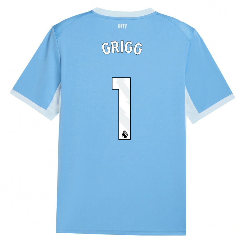 Danxen Niño Camiseta Finley Grigg #1 Azulcieloclaro Blanco 1ª Equipación 2026/27 La Camisa