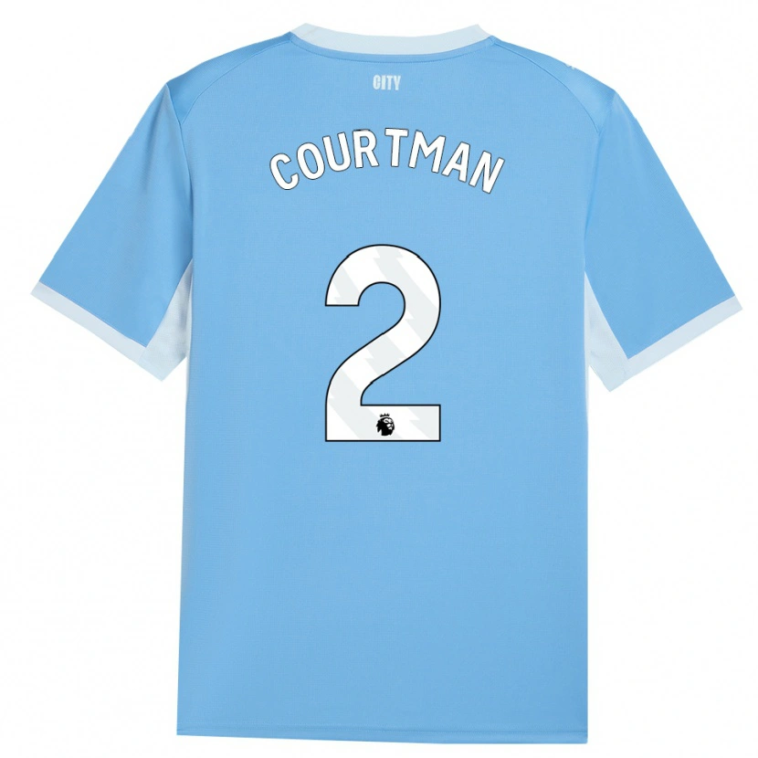 Danxen Niño Camiseta Charlie Courtman #2 Azulcieloclaro Blanco 1ª Equipación 2026/27 La Camisa