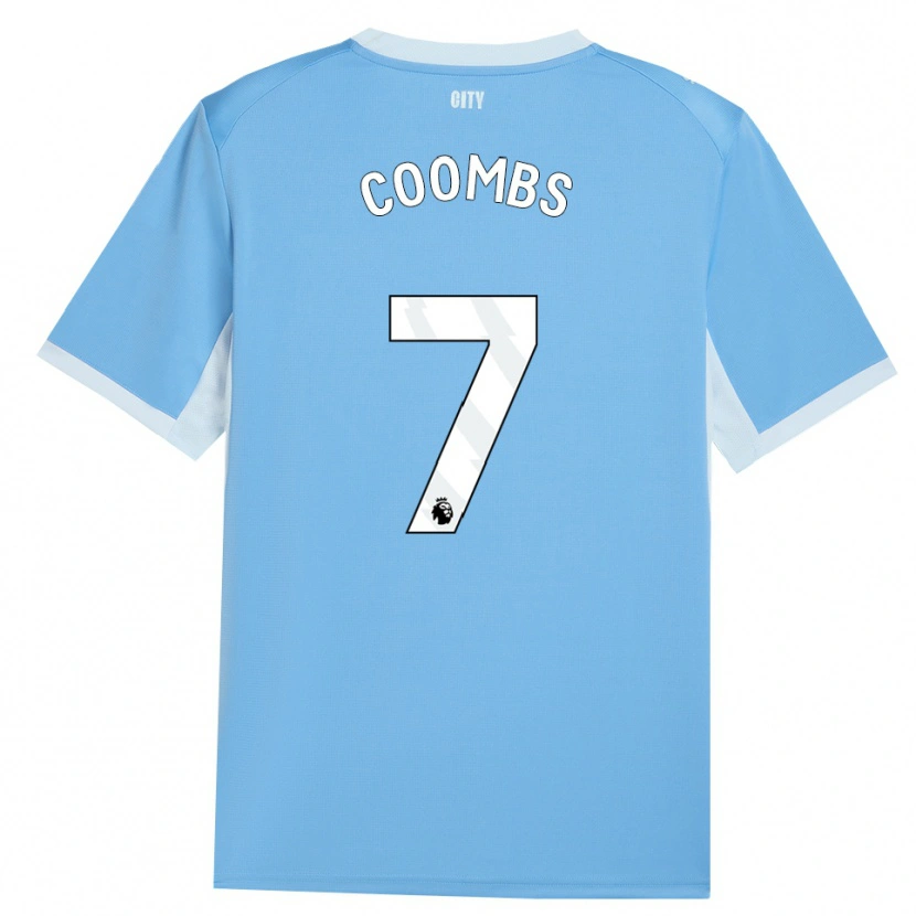 Danxen Niño Camiseta Laura Coombs #7 Azulcieloclaro Blanco 1ª Equipación 2026/27 La Camisa