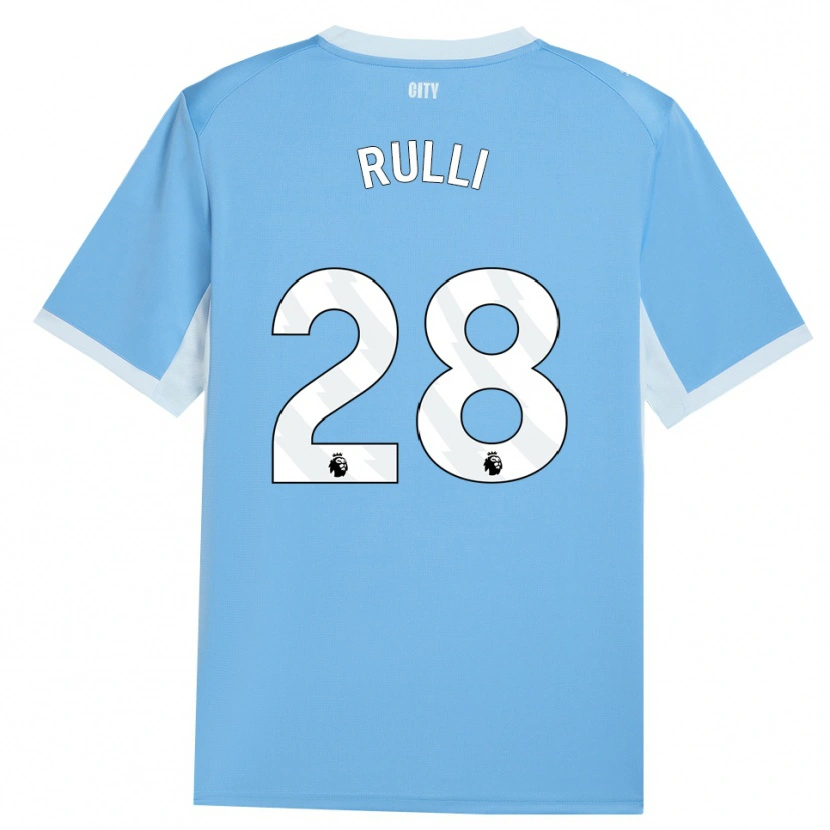 Danxen Niño Camiseta Gerónimo Rulli #28 Azulcieloclaro Blanco 1ª Equipación 2026/27 La Camisa