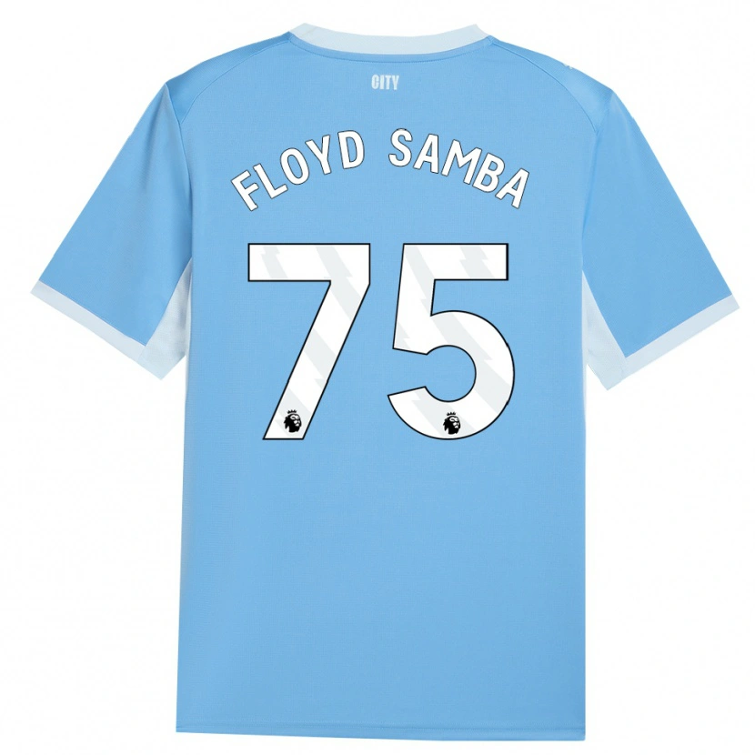 Danxen Niño Camiseta Floyd Samba #75 Azulcieloclaro Blanco 1ª Equipación 2026/27 La Camisa