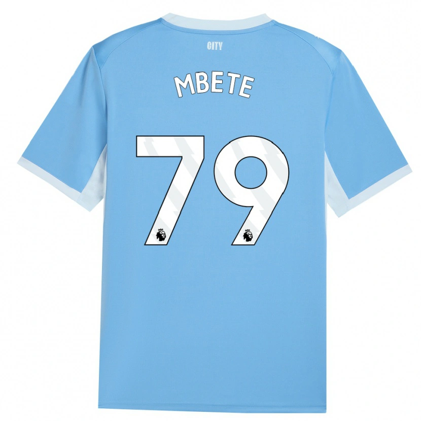 Danxen Niño Camiseta Luke Mbete #79 Azulcieloclaro Blanco 1ª Equipación 2026/27 La Camisa