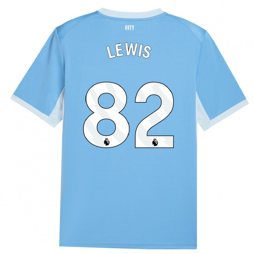 Danxen Niño Camiseta Rico Lewis #82 Azulcieloclaro Blanco 1ª Equipación 2026/27 La Camisa