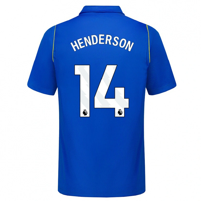 Danxen Niño Camiseta Jordan Henderson #14 Azul Amarillo 1ª Equipación 2026/27 La Camisa