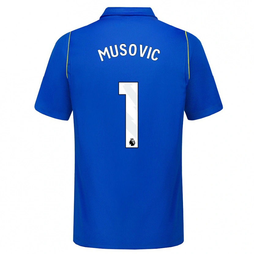Danxen Niño Camiseta Zecira Musovic #1 Azul Amarillo 1ª Equipación 2026/27 La Camisa