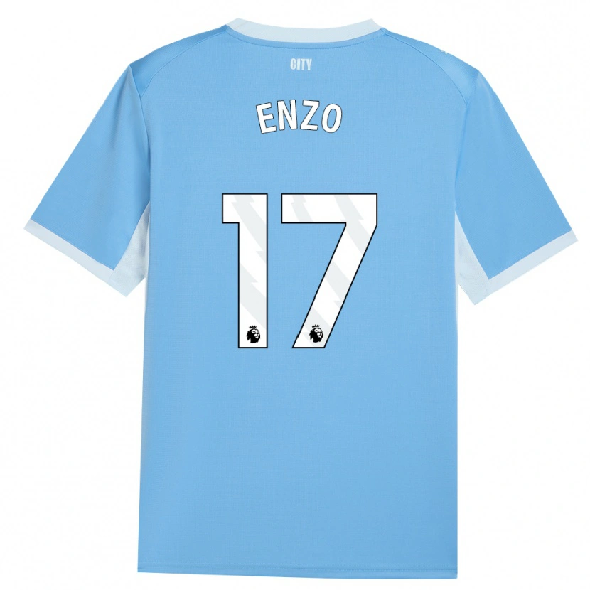 Danxen Niño Camiseta Enzo Fernández #17 Azulcieloclaro Blanco 1ª Equipación 2026/27 La Camisa