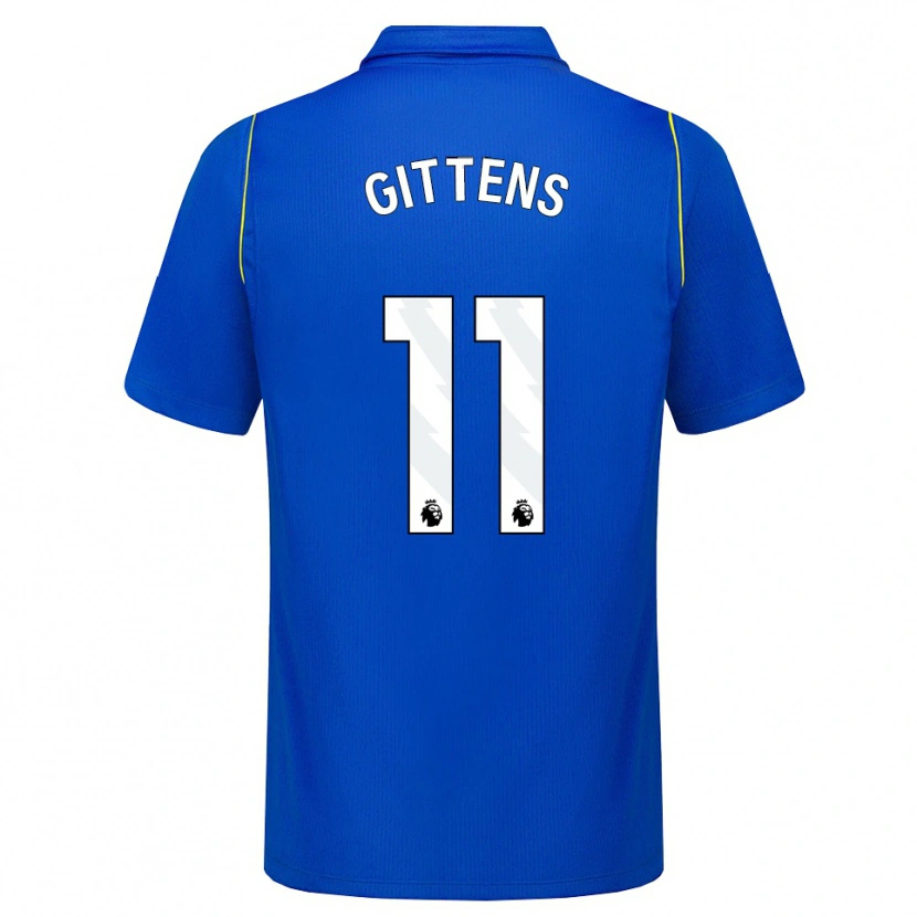 Danxen Niño Camiseta Jamie Gittens #11 Azul Amarillo 1ª Equipación 2026/27 La Camisa