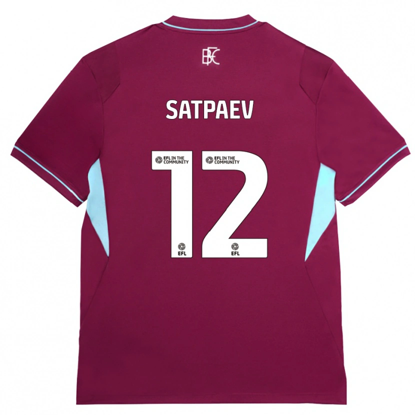 Danxen Niño Camiseta Dastan Satpaev #12 Borgoña Verde 1ª Equipación 2026/27 La Camisa