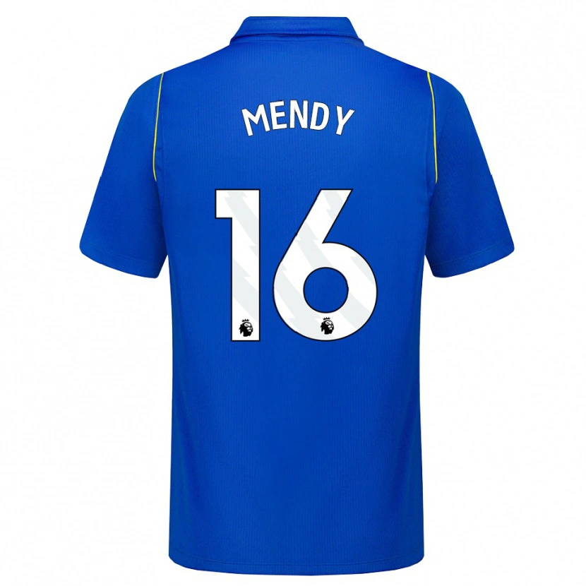 Danxen Niño Camiseta Edouard Mendy #16 Azul Amarillo 1ª Equipación 2026/27 La Camisa