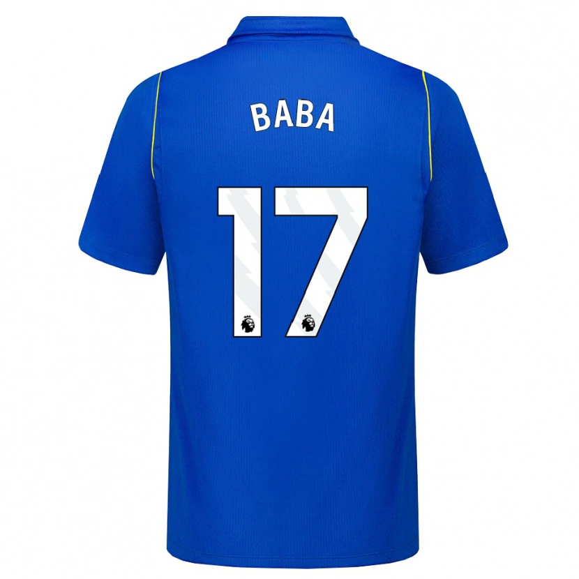 Danxen Niño Camiseta Abdul-Rahman Baba #17 Azul Amarillo 1ª Equipación 2026/27 La Camisa