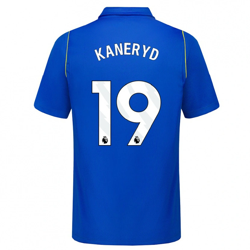 Danxen Niño Camiseta Johanna Rytting Kaneryd #19 Azul Amarillo 1ª Equipación 2026/27 La Camisa
