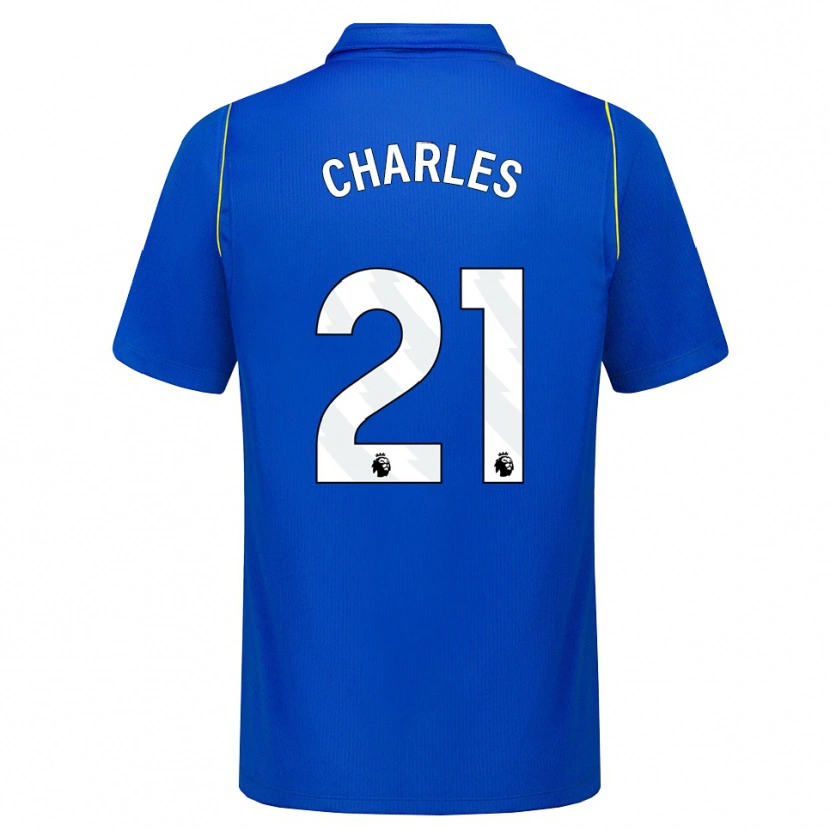 Danxen Niño Camiseta Niamh Charles #21 Azul Amarillo 1ª Equipación 2026/27 La Camisa