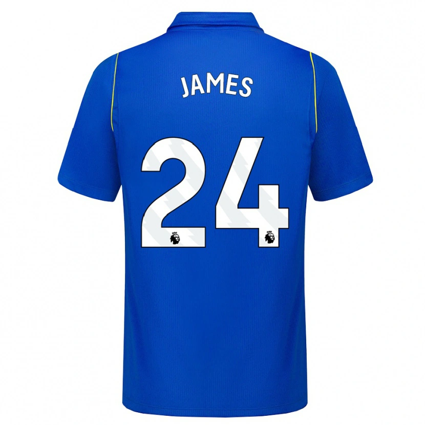 Danxen Niño Camiseta Reece James #24 Azul Amarillo 1ª Equipación 2026/27 La Camisa