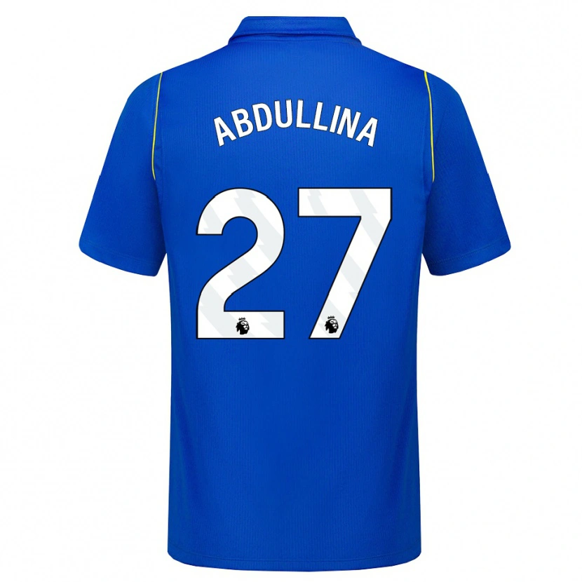 Danxen Niño Camiseta Alsu Abdullina #27 Azul Amarillo 1ª Equipación 2026/27 La Camisa