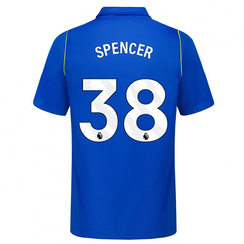 Danxen Niño Camiseta Becky Spencer #38 Azul Amarillo 1ª Equipación 2026/27 La Camisa