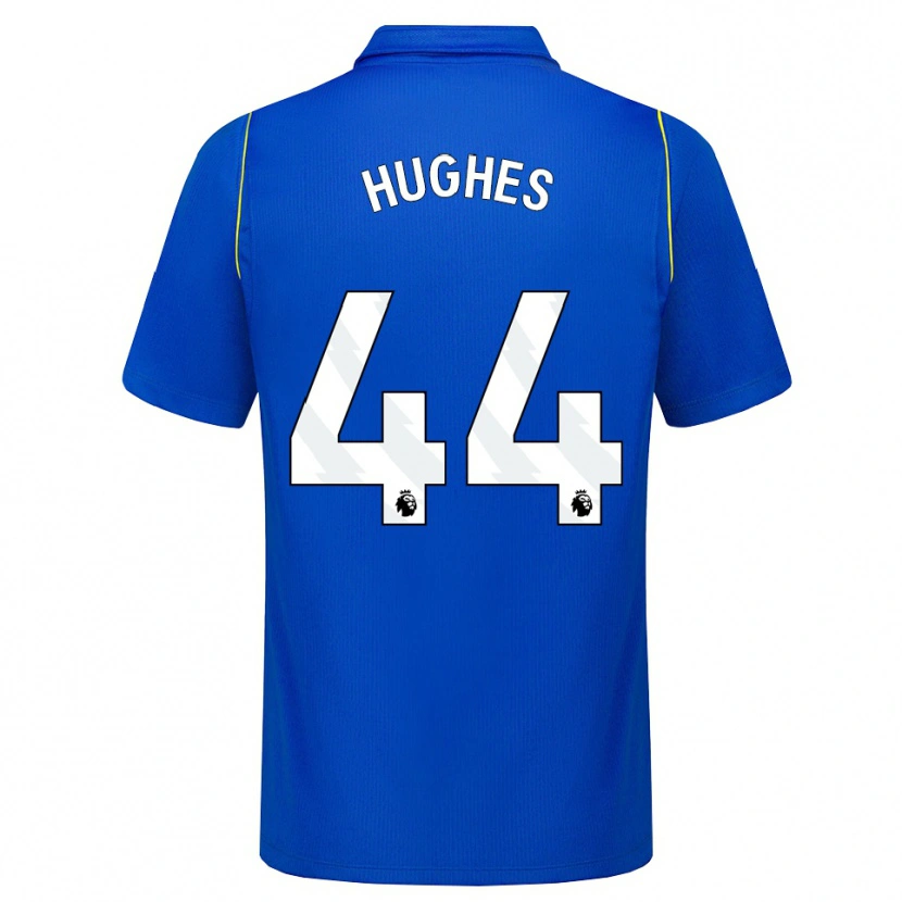 Danxen Niño Camiseta Brodi Hughes #44 Azul Amarillo 1ª Equipación 2026/27 La Camisa