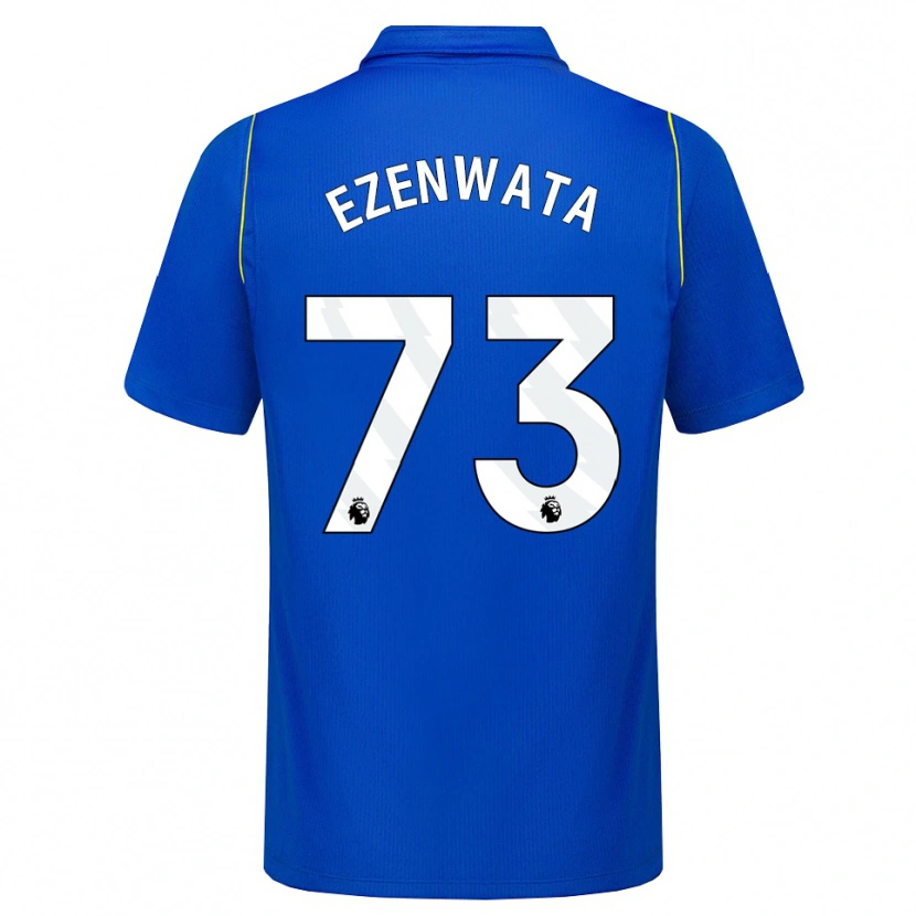 Danxen Niño Camiseta Chizaram Ezenwata #73 Azul Amarillo 1ª Equipación 2026/27 La Camisa