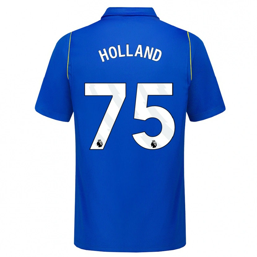 Danxen Niño Camiseta Charlie Holland #75 Azul Amarillo 1ª Equipación 2026/27 La Camisa
