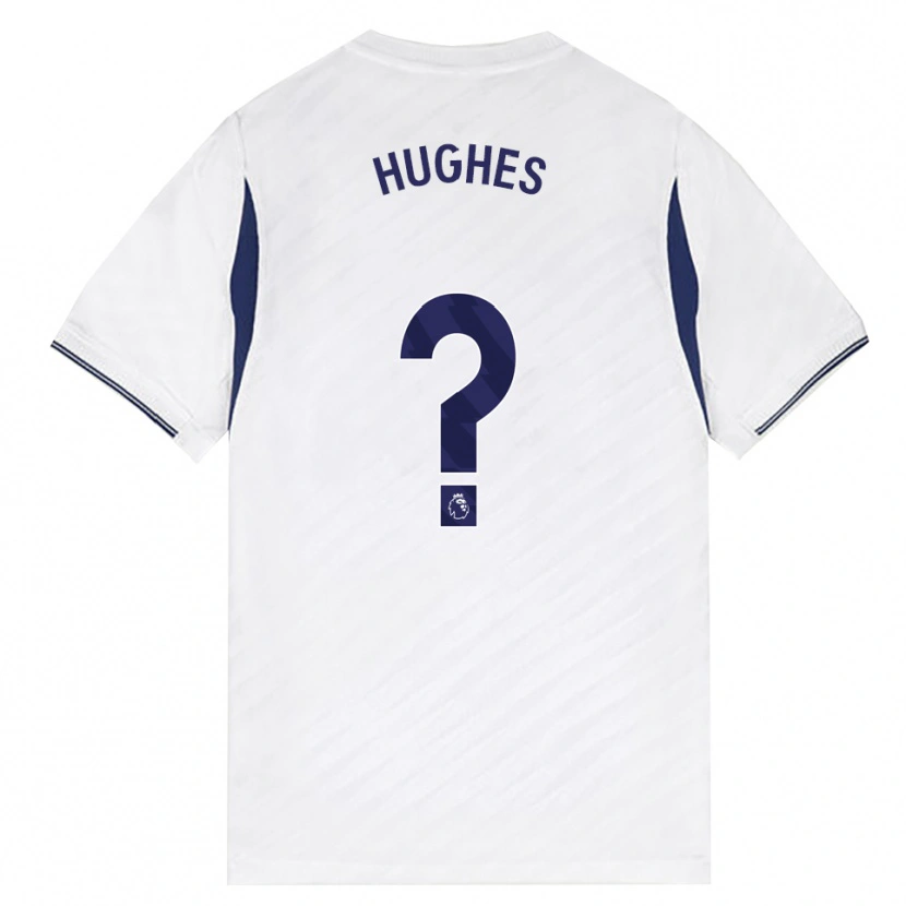 Danxen Niño Camiseta Harry Hughes #0 Blanco Rojo Púrpura 1ª Equipación 2026/27 La Camisa