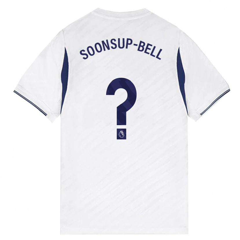 Danxen Niño Camiseta Jude Soonsup-Bell #0 Blanco Rojo Púrpura 1ª Equipación 2026/27 La Camisa
