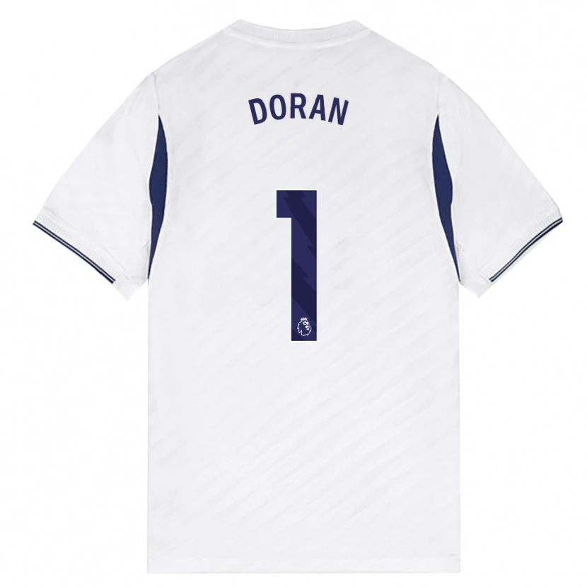 Danxen Niño Camiseta Farren Doran #1 Blanco Rojo Púrpura 1ª Equipación 2026/27 La Camisa