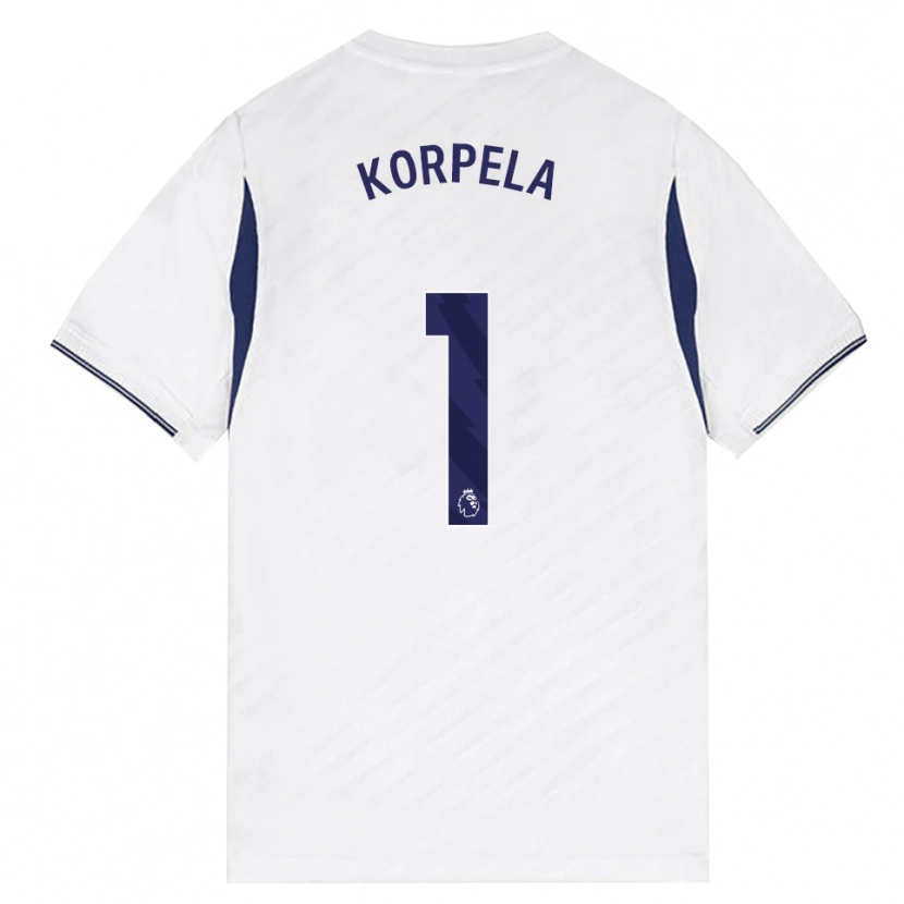 Danxen Niño Camiseta Tinja-Riikka Korpela #1 Blanco Rojo Púrpura 1ª Equipación 2026/27 La Camisa