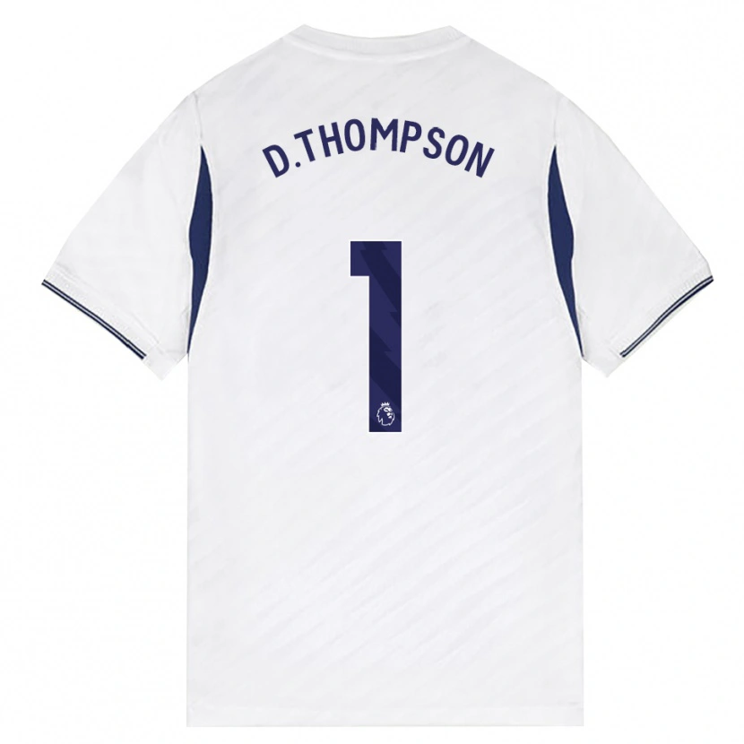 Danxen Niño Camiseta Dylan Thompson #1 Blanco Rojo Púrpura 1ª Equipación 2026/27 La Camisa