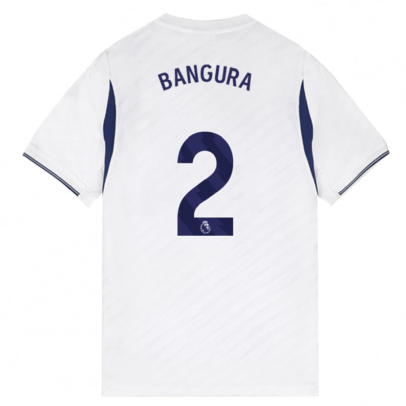 Danxen Niño Camiseta Samal Bangura #2 Blanco Rojo Púrpura 1ª Equipación 2026/27 La Camisa
