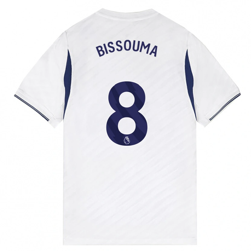 Danxen Niño Camiseta Yves Bissouma #8 Blanco Rojo Púrpura 1ª Equipación 2026/27 La Camisa