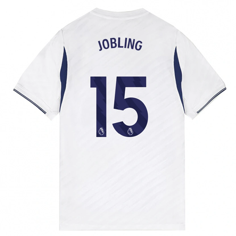 Danxen Niño Camiseta George Jobling #15 Blanco Rojo Púrpura 1ª Equipación 2026/27 La Camisa