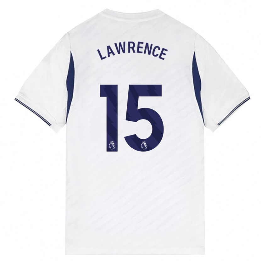 Danxen Niño Camiseta Donte Lawrence #15 Blanco Rojo Púrpura 1ª Equipación 2026/27 La Camisa