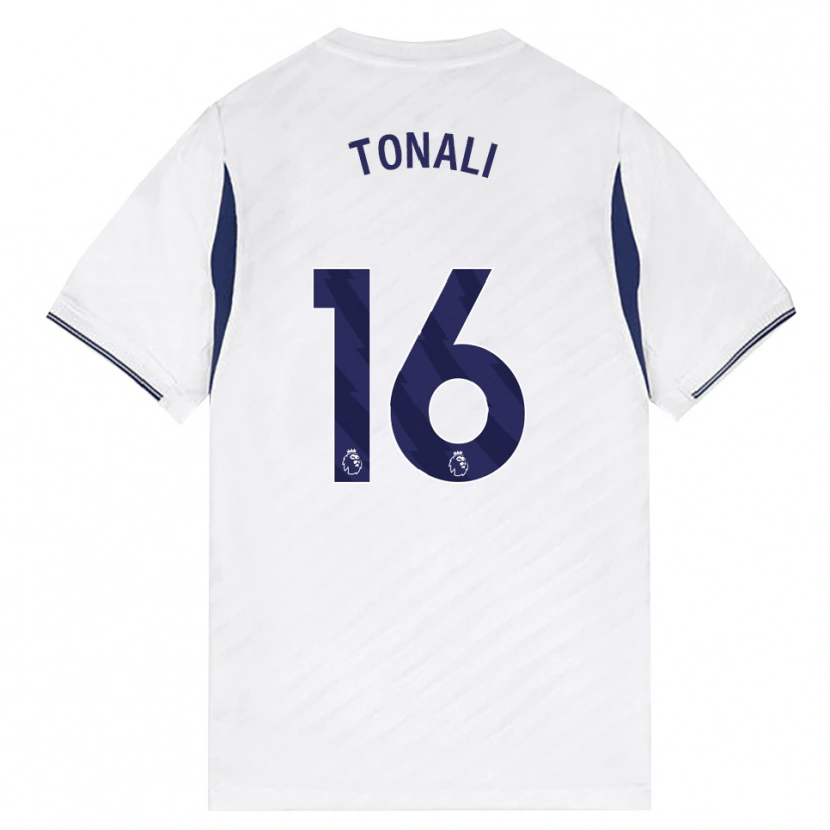 Danxen Niño Camiseta Sandro Tonali #16 Blanco Rojo Púrpura 1ª Equipación 2026/27 La Camisa