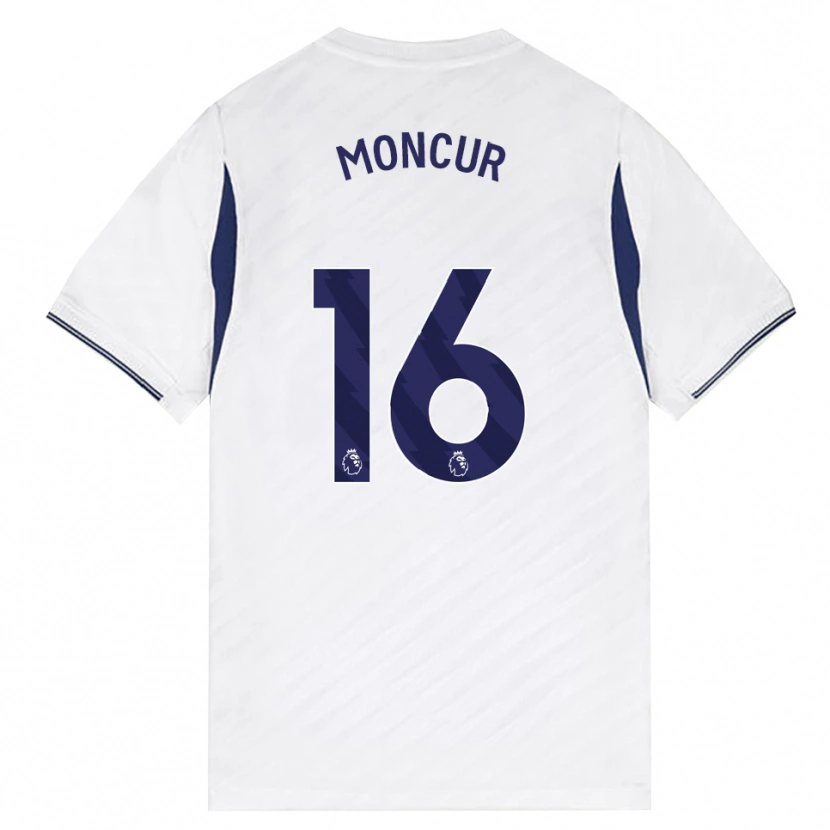 Danxen Niño Camiseta Ronny Moncur #16 Blanco Rojo Púrpura 1ª Equipación 2026/27 La Camisa