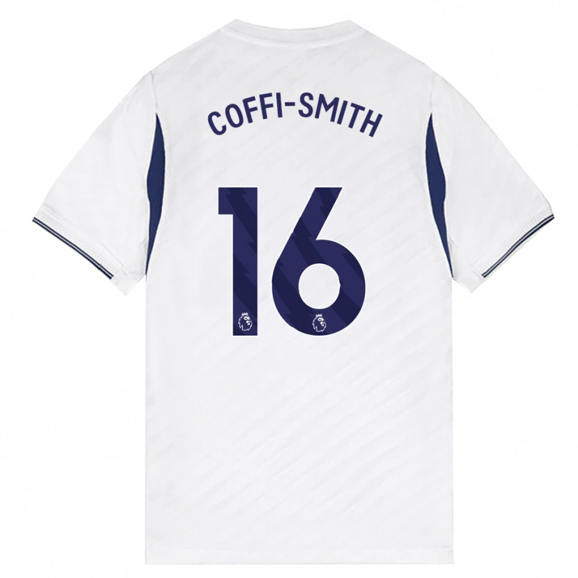 Danxen Niño Camiseta Courtney Coffi-Smith #16 Blanco Rojo Púrpura 1ª Equipación 2026/27 La Camisa