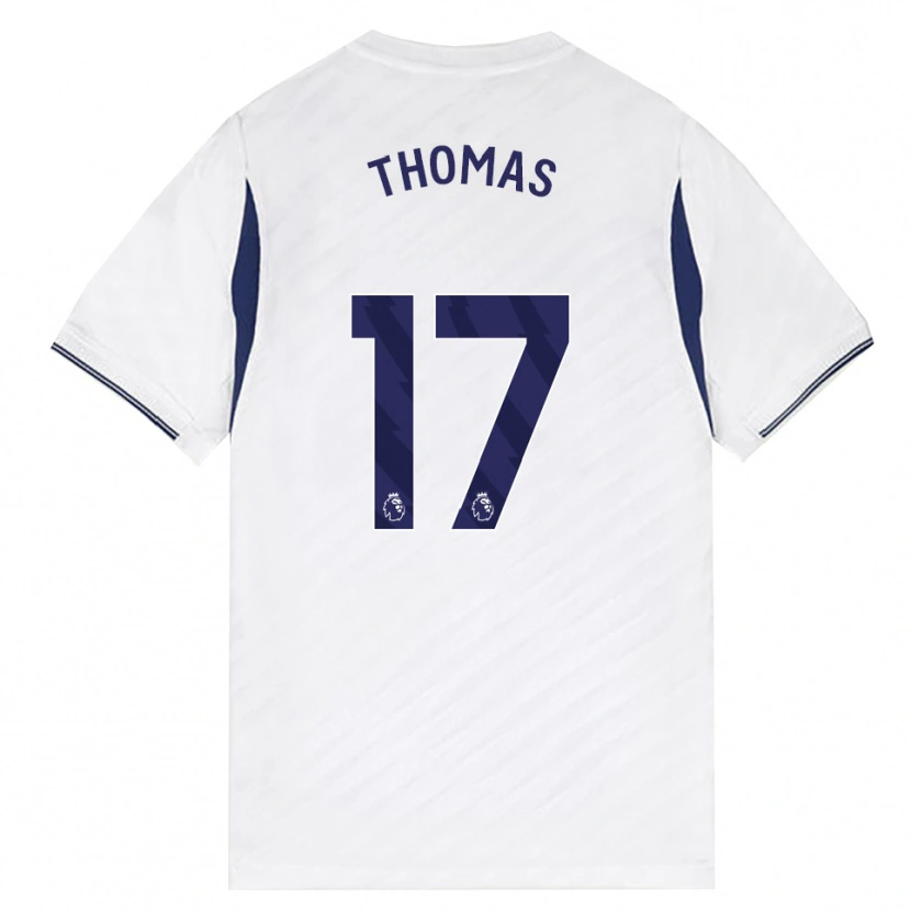 Danxen Niño Camiseta Martha Thomas #17 Blanco Rojo Púrpura 1ª Equipación 2026/27 La Camisa