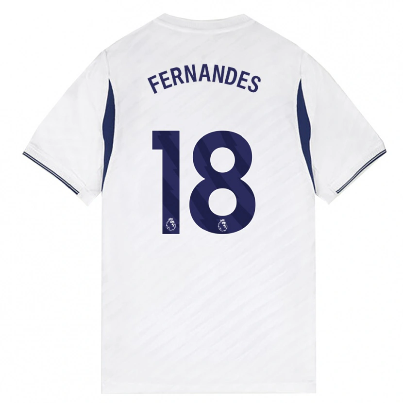 Danxen Niño Camiseta Mateus Fernandes #18 Blanco Rojo Púrpura 1ª Equipación 2026/27 La Camisa